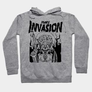 Mars Invasion BW Hoodie